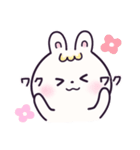 パステルうさぎのやさしいスタンプ。（個別スタンプ：3）