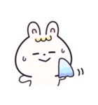 パステルうさぎのやさしいスタンプ。（個別スタンプ：18）