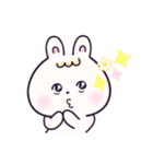 パステルうさぎのやさしいスタンプ。（個別スタンプ：32）