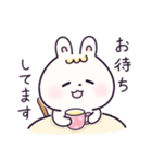 パステルうさぎのやさしいスタンプ。（個別スタンプ：34）