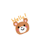 森のくまさん〜色鉛筆〜（個別スタンプ：1）