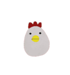 ニワトリとわたし（個別スタンプ：4）