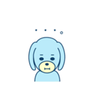 空色いぬいぬ（個別スタンプ：34）