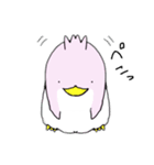 ぴんくのぺんぎん。（個別スタンプ：3）