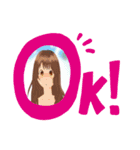 Surreal stamp and cute girl（個別スタンプ：5）