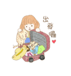 旅女子と猫、台湾満喫ニャン。（個別スタンプ：6）