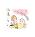 旅女子と猫、台湾満喫ニャン。（個別スタンプ：15）
