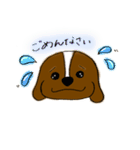 キャバリアのショートくん（個別スタンプ：3）