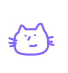 無？表情 ねこ（個別スタンプ：4）