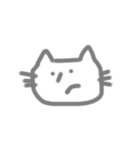 無？表情 ねこ（個別スタンプ：14）