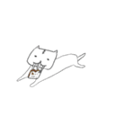 犬歯が異様なまでに長いねこ（個別スタンプ：4）