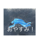 スケッチ青グチロス（個別スタンプ：5）