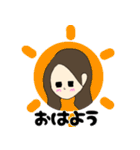 現場のカレカノちゃん（個別スタンプ：1）