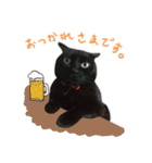 黒猫くろえさん（個別スタンプ：15）