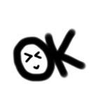 顔文字のmozi（個別スタンプ：14）