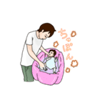 赤ちゃんとお父さん（個別スタンプ：22）