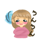 ウツなあなたを励ましたいおんなのこ（個別スタンプ：11）