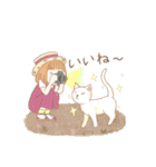 台湾満喫の旅女子と猫（個別スタンプ：4）