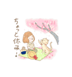 台湾満喫の旅女子と猫（個別スタンプ：14）