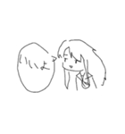 マウスで描いたスタンプ（個別スタンプ：1）