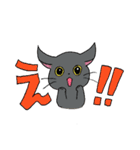 ねこのくぅちゃんとおともだち（個別スタンプ：3）