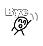英語なにこにこスタンプ16選 (^v^)（個別スタンプ：4）