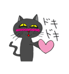 病み猫(黒猫)（個別スタンプ：13）