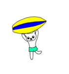 夏休みネコ（個別スタンプ：5）