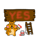 リスとイノシシとダチョウ その1（個別スタンプ：13）