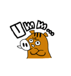 リスとイノシシとダチョウ その1（個別スタンプ：16）
