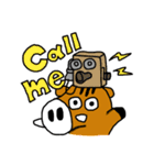 リスとイノシシとダチョウ その1（個別スタンプ：23）