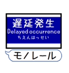 大阪のモノレール 駅名 シンプル＆いつでも（個別スタンプ：32）