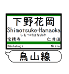 日光線 烏山線 駅名 シンプル＆いつでも（個別スタンプ：21）