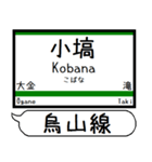 日光線 烏山線 駅名 シンプル＆いつでも（個別スタンプ：25）