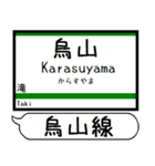 日光線 烏山線 駅名 シンプル＆いつでも（個別スタンプ：27）