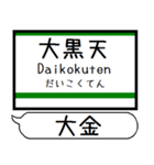 日光線 烏山線 駅名 シンプル＆いつでも（個別スタンプ：31）