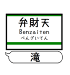 日光線 烏山線 駅名 シンプル＆いつでも（個別スタンプ：33）