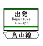 日光線 烏山線 駅名 シンプル＆いつでも（個別スタンプ：35）