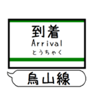 日光線 烏山線 駅名 シンプル＆いつでも（個別スタンプ：36）