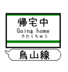 日光線 烏山線 駅名 シンプル＆いつでも（個別スタンプ：38）