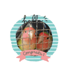 インコの気持ち～コザクラ＆セキセイ（個別スタンプ：4）