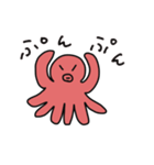 タコのタポのちょっとシュールなスタンプ（個別スタンプ：3）