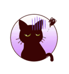 黒猫スタンプちゃん（個別スタンプ：21）