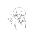 ツインテールのテールの部分がもやしの女（個別スタンプ：14）