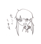 ツインテールのテールの部分がもやしの女（個別スタンプ：16）