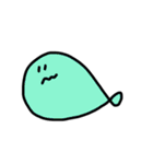 おさかなさん（くちわるめ）（個別スタンプ：4）