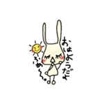 ウサちゃんあいさつ"だょ"（個別スタンプ：1）