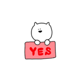 あいさつをする会社員のねこさん（個別スタンプ：5）