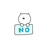 あいさつをする会社員のねこさん（個別スタンプ：6）