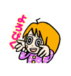 表情豊かでリアクション大きめの女の子6（個別スタンプ：3）